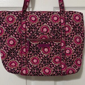Vera Bradley Raspberry Medallion Tote Bag